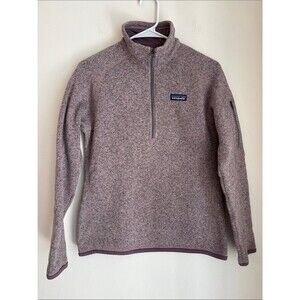 Patagonia women’s better sweater Half-Zip Fleece jacket purple small Fall warm